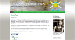 Desktop Screenshot of newalexandrianlibrary.com