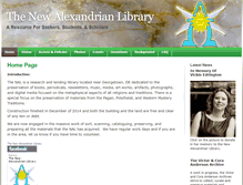 Tablet Screenshot of newalexandrianlibrary.com